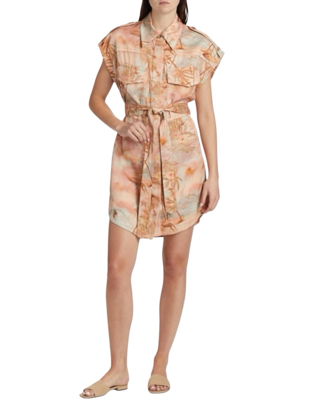 Zimmermann
Illuminate Printed Sleeveless Tunic Dress